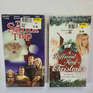 THE SANTA TRAP + A DIFFERENT KIND OF CHRISTMAS VHS MOVIE SET HOLIDAY MOVIES 90S - Imagen 1 de 3