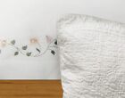 DONNA SHARP BEDSKIRT  Bed skirt Josie  Floral pattern in pink/green   