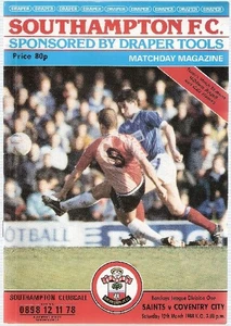 Programma Southampton - Coventry City 1988 - Picture 1 of 1