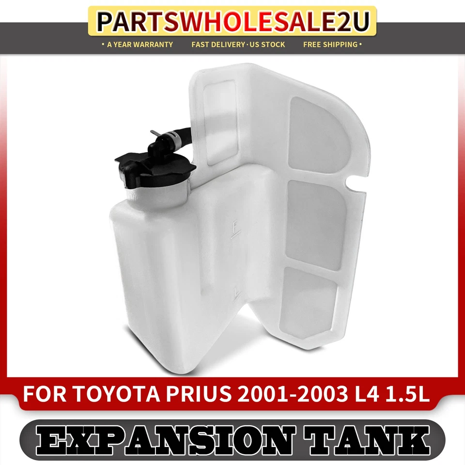 冷却液水库带盖子和软管适用于丰田普锐斯 2001 2002 2003 1.5L 1647021010 — 第 1/4 张图片