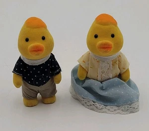 Vintage Sylvanian Families Forest Families Duck Family Figures Mother Son - Picture 1 of 4