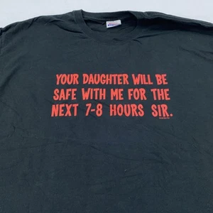 Vintage Say Anything Shirt Mens XL Black 2004 Fox Movie Tee Humor Graphic 00s - Picture 1 of 9