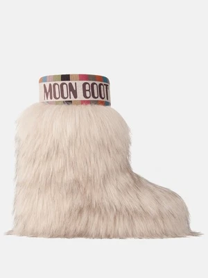 Moon Boots Icon Yeti Mid (Size 39/41, 8-9.5) Women's NEW Beige Faux Fur Winter - Image 1 of 4