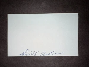 Brett Anderson, A's (debutto 2009) scheda indice 3x5 firmata (HS) - Foto 1 di 1