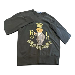 Polo Ralph Lauren 2019 Polo Bear Sweatshirt -Tuxedo Martini Crown Design -Size M - Picture 1 of 10