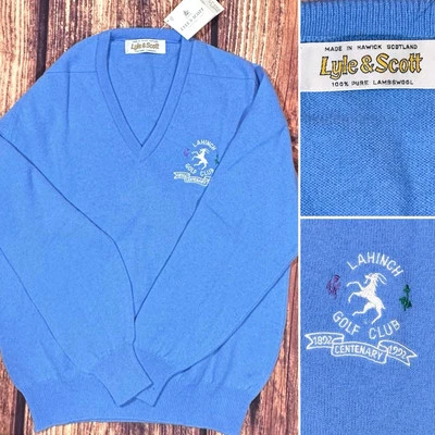SUÉTER LYLE & SCOTT XL LAHINCH CLUB DE GOLF IRLANDA LANA DE CORDERO 1992 CENTENARIO NUEVO Foto 1 de 4