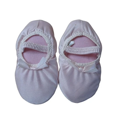 Rose Cottage 粉色婴儿“芭蕾”拖鞋,尺寸 S 6 到 12 个月 — 第 1/4 张图片