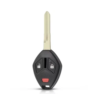 New 3 Buttons Left Groove Key Shell Fob For Mitsubishi Eclipse Lancer Outlander - Picture 1 of 5