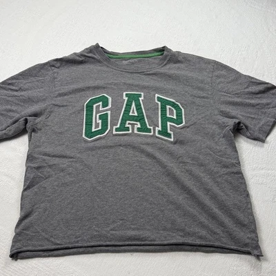 Camiseta GAP Gris Carbón con Letras Verde Bosque Niños XXL 14-16 Foto 1 de 4