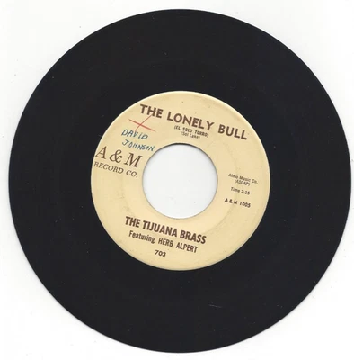 HERB ALPERT & THE TIJUANA BRASS, "THE LONELY BULL" - Image 1 of 2