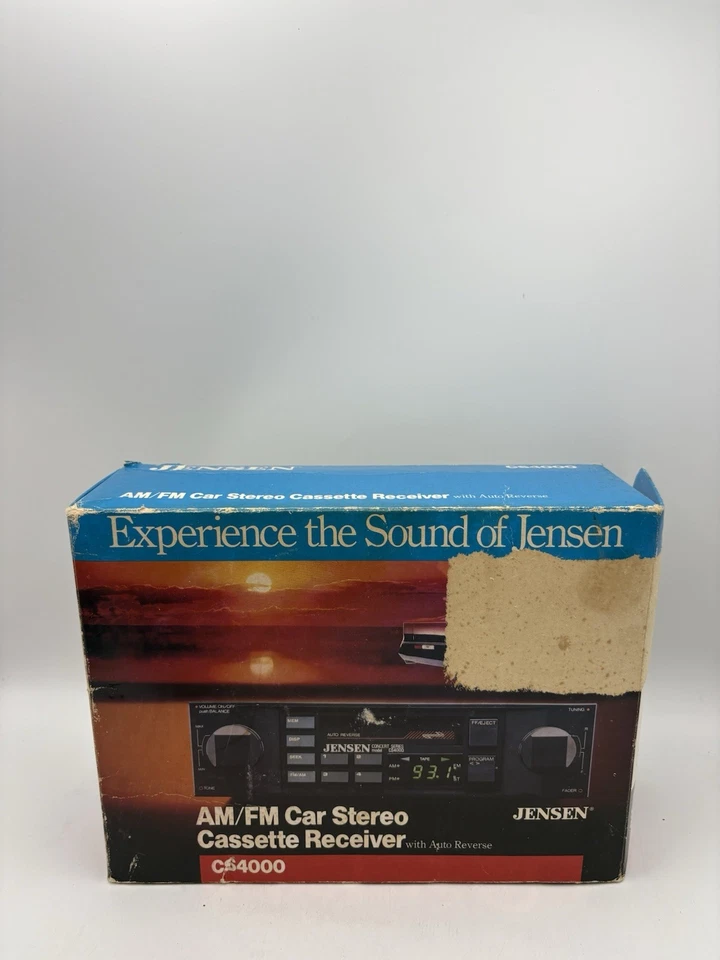 Jensen CP4 Stereo System CS4000 Stereo Cassette Receiver AM/FM Car Truck NOS - Image 1 of 4