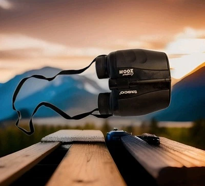 Tasco Compact Zoom Binoculars  Fully Coated 7x15x25 MM with Case - Image 1 of 4