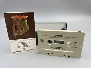 Aerosmith Toys in the Attic Cassette Columbia Rock and Roll CBS 1975 70s Vintage - Picture 1 of 9