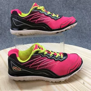 Fila Shoes Youth 4 Countdown 3 Running Sneakers Pink Round Lace Up 3SR21111-656 - Picture 1 of 16