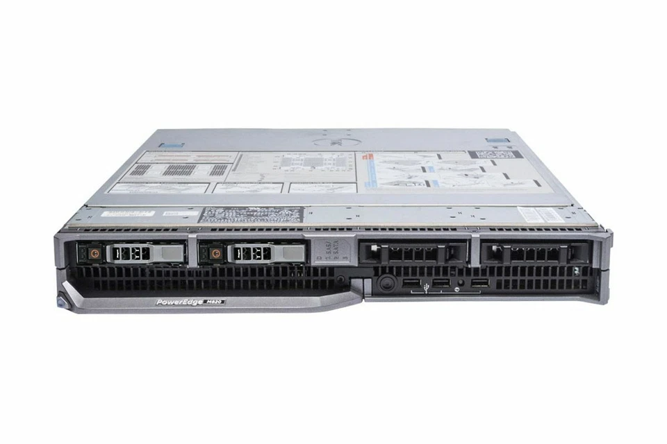 Dell PowerEdge M820 Blade Server 2x 6-Core E5-4607 2.2GHz 64GB Ram 2x 146GB HDD - Image 1 of 1