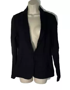 Quince Scuba Sculpted Blazer Womens Size Small Classic Black - Picture 1 of 16