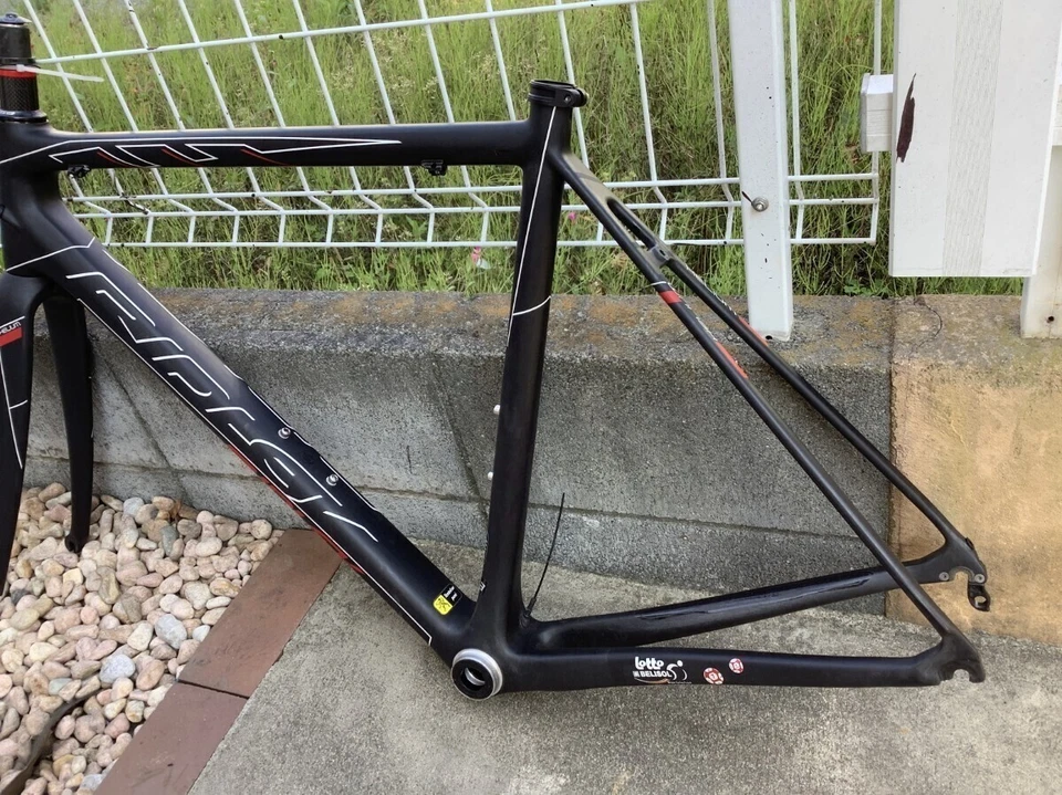 Juego de cuadro de bicicleta de carretera de carbono RIDLEY HELIUM 2014 negro talla S usado f/s Foto 1 de 4