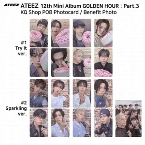 ATEEZ 12th Mini Golden Hour Part.3 KQ Shop POB Photocard KPOP K-POP - Picture 1 of 24