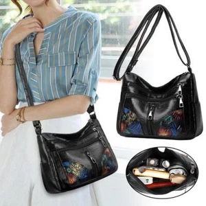 Fashionable Atmospheric Women's Shoulder Bag Mother's Bag Flower GXU W7U6 - Picture 1 of 20