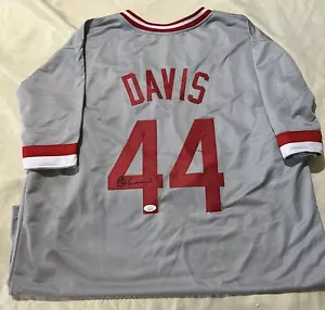 Eric Davis signed Custom Jersey auto autograph certified size XL - Picture 1 of 2