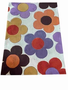 TEPPICH 170 x 240cm -Wunderschön mit bunten Blumen - Bild 1 von 2