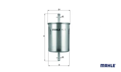 MAHLE KL 2 Filtro Combustible ALFA ROMEO AUDI CITROËN FORD JAGUAR PEUGEOT VW Foto 1 de 4