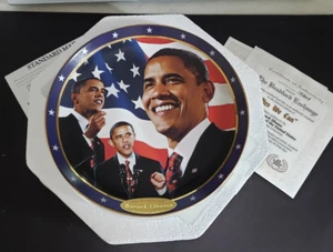 Collector Plate Barack Obama"Yes We Can" 2008 Bradford Exchange 12781A - Picture 1 of 4