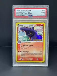 Pokemon Ex Dragon Frontiers Arbok Reverse Holo PSA 9 MINT #13 - Graded Card - Picture 1 of 2