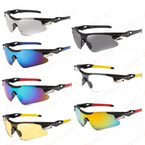 Sports Sonnenbrille Anti-Blendung Laufen Radfahren Glasses Lunettes de soleil - Picture 1 of 27