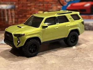 Hot Wheels *Custom* Toyota 4Runner Lime rush TRD Pro Wheels Real Riders - Picture 1 of 3