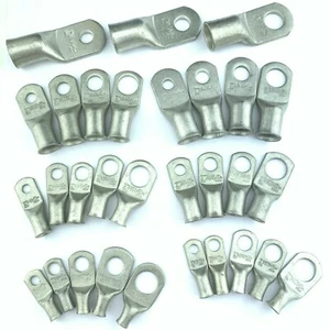 Battery Cable Ends, Lugs, Ring Terminals, Connectors, Tin Plated Pure Copper - Picture 1 of 10