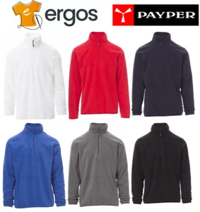 PAYPER Felpa in Pile da Uomo Lavoro SOFT+ a Mezza Zip Micropile Invernale 180Gr - Picture 1 of 8