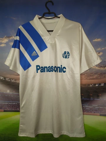 Olympique Marseille Home football shirt 1992 - 1993 Remake Adidas Mens Size XL Cover
