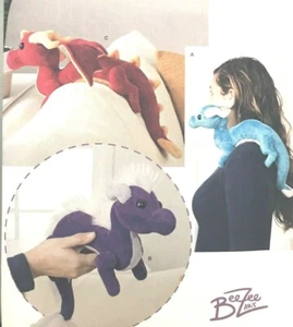 SEWING PATTERN Simplicity 8715 STUFFED DRAGON by BeeZee Art - Picture 1 of 3