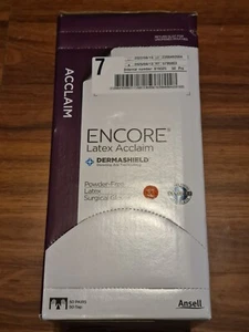 50-Pairs Encore Latex Acclaim DermaShield Sterile Latex Surgical Gloves . - Picture 1 of 3