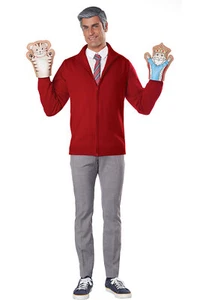 California Costume Be My Neighbor Kit W/Sweater Adult Men Halloween Outfit 60792 - Picture 1 of 3