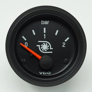 VDO Boost Guage Cockpit International 2 1/16in Instrument Turbo up To 2 BAR - Picture 1 of 3