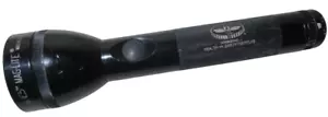Vintage Mag-Lite 2C Cell Black Adjustable Beam 9" Flashlight Made in USA Boeing - Picture 1 of 11