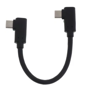 90 Degree 60W Fast Charge Data Type C Cable Mobile Phone L Shape Charging Cable - Zdjęcie 1 z 8