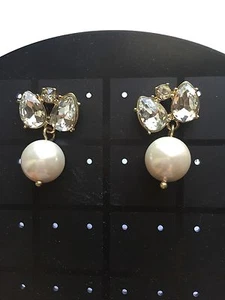 J. Crew Pearl Jewel Box Earrings (White) Wedding Earrings - Picture 1 of 7