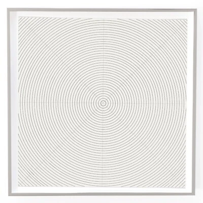 Круги Sol Lewitt 1973 подписанные пронумерованные оригинальные ограниченное издание литография в рамке - Изображение 1 из 4