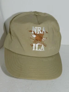 NRA ILA Tan Hat OSFA Gun Range Cap Khaki Brown Eagle Rifle - Picture 1 of 12