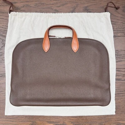 AUTÉNTICO Maletín Porta documentos Hermès grande plano portafolios en Togo Foto 1 de 4