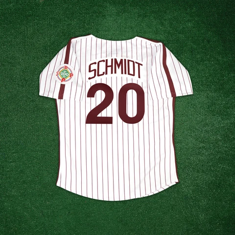 Mike Schmidt 1984 Philadelphia Phillies Cooperstown Men's Home White Jersey Cover