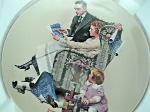 Piatto Norman Rockwell A2000 da collezione "Planning the Home"" scatola e certificato di autenticità - Foto 1 di 3