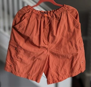 Footlocker Orange Badeshorts Badehose Reißverschluss Cargotaschen Kordelzug Cinch L - Bild 1 von 2