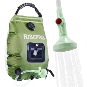 Doccia Solare da Giardino Portatile Da Esterno Serbatoio 20L Con Soffione Regola - Foto 1 di 24