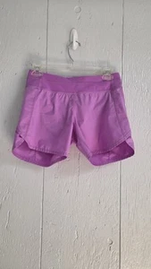 Ivivva Relay Racer Running Shorts Magenta Pink Back Zip Pocket Stretch Size 14 - Picture 1 of 10