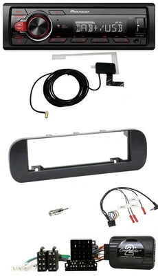 Pioneer 1DIN MP3 DAB USB Lenkrad Autoradio für Fiat Panda 2012-2020 schwarz - Bild 1 von 4