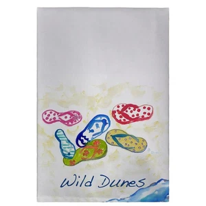 Betsy Drake Six Flip Flops Guest Towel - Picture 1 of 1